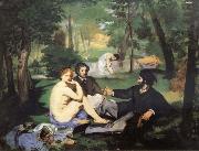 Edouard Manet Having lunch on the grassplot oil painting reproduction
